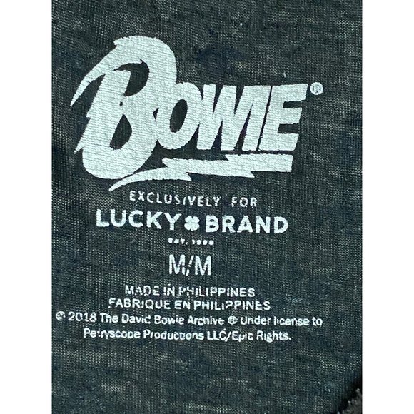 Bowie Exclusively for Lucky Brand 1978 World Tour Burnout T Shirt Women's Size M - Picture 7 of 11